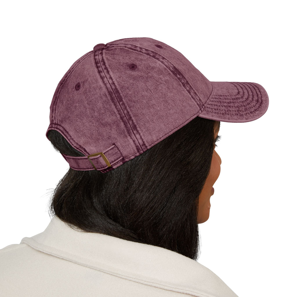Brave Embroidered Vintage Dad Hat — Washed Black