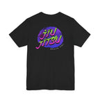 Jiu Jitsu Tee — Retro Neon Martial Arts T-Shirt