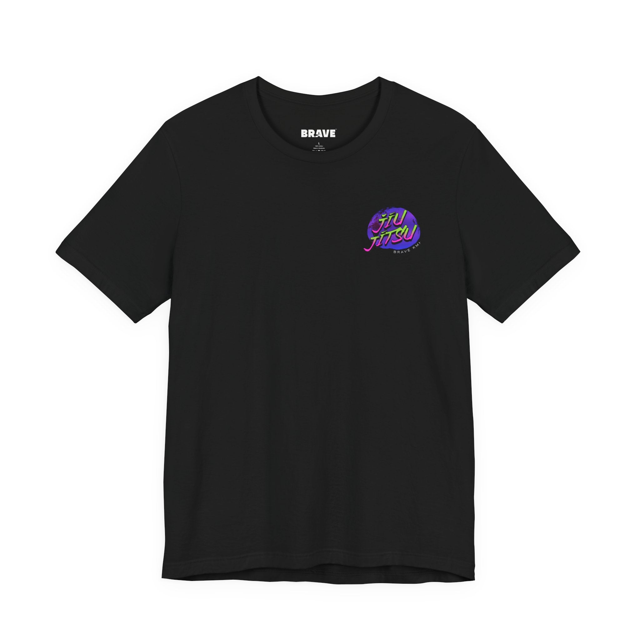 Jiu Jitsu Tee — Retro Neon Martial Arts T-Shirt