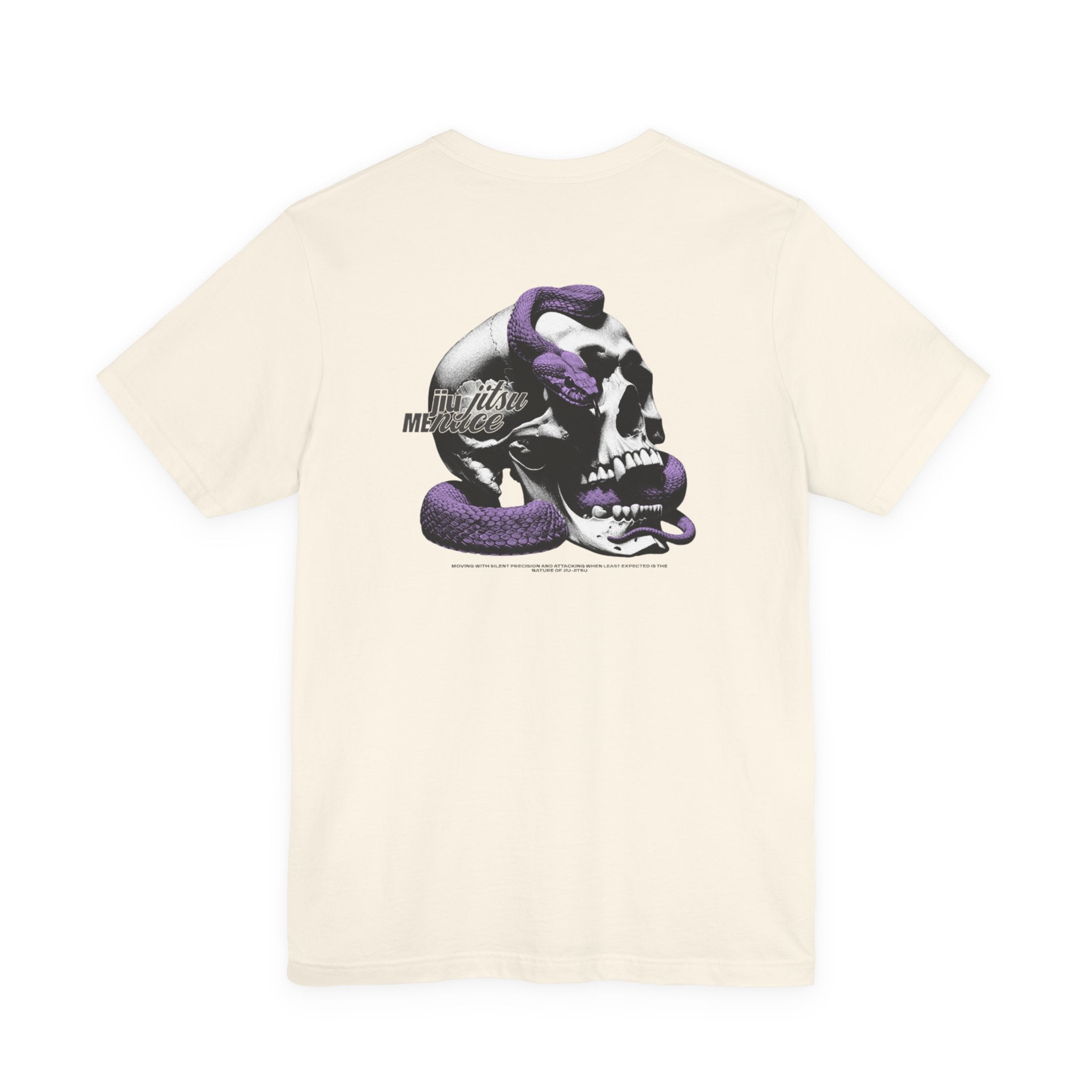 Skull & Purple Snake Graphic Tee — Vintage Gothic Skull T-Shirt