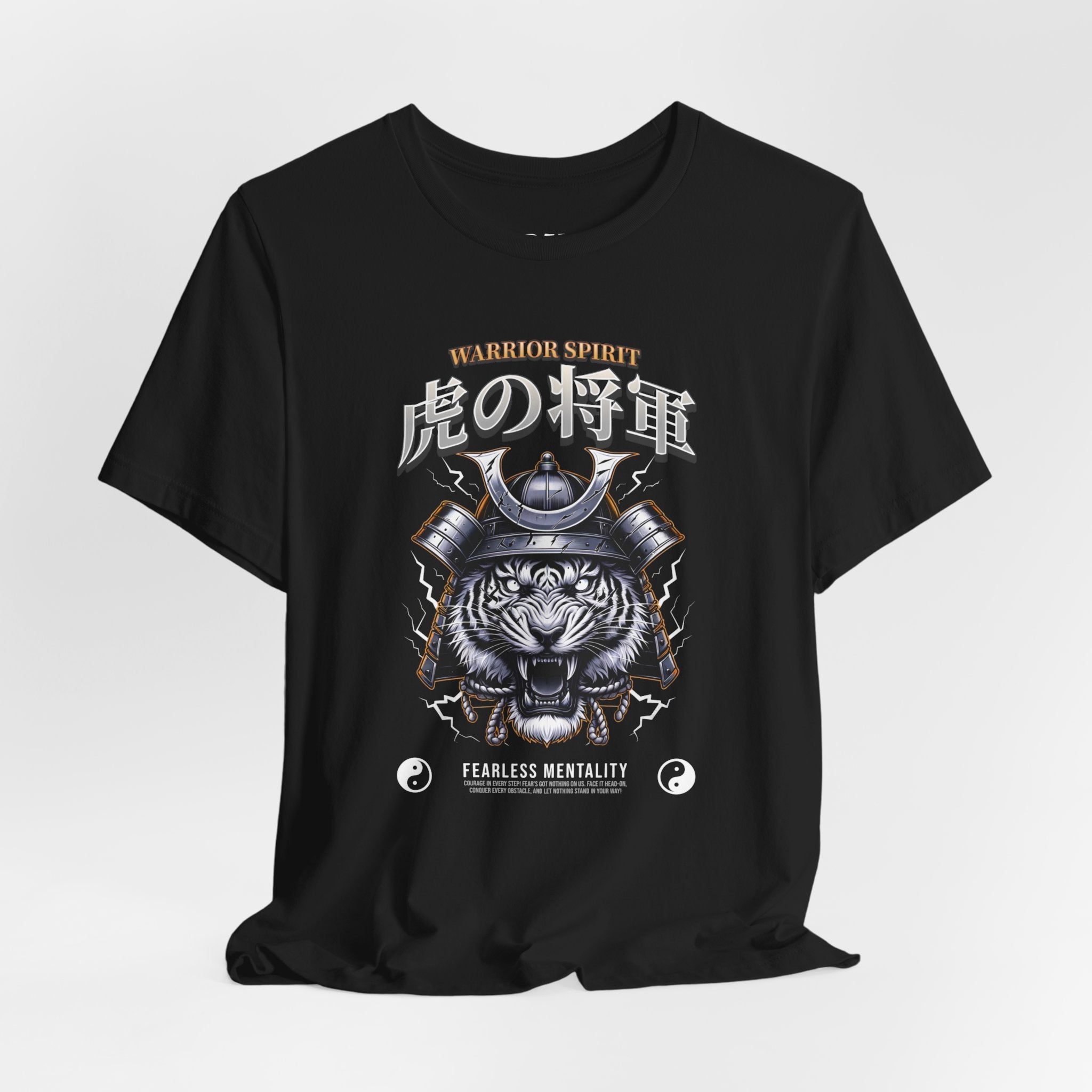 Warrior Spirit Tiger Samurai Tee — "Fearless Mentality" Graphic T-Shirt