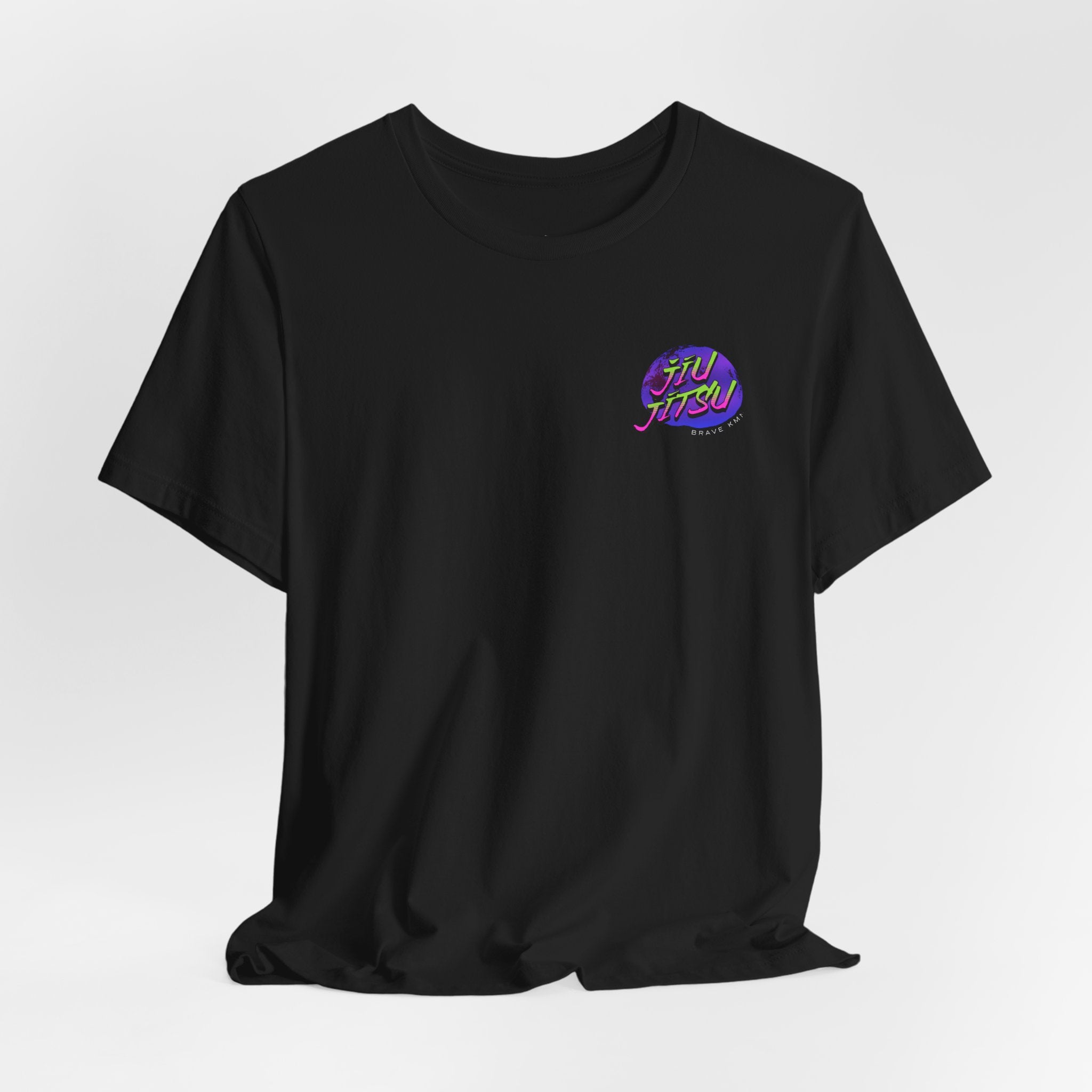 Jiu Jitsu Tee — Retro Neon Martial Arts T-Shirt