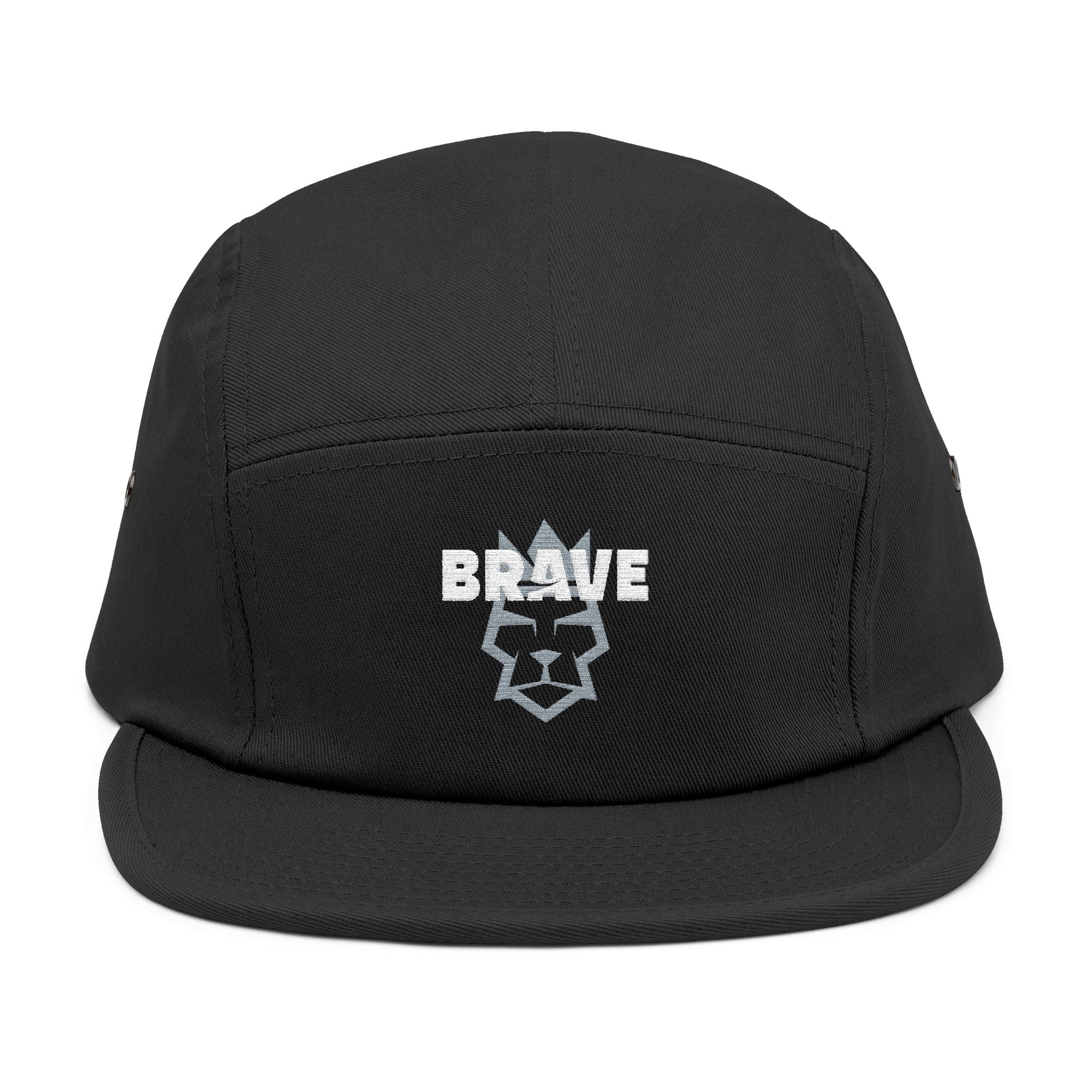 Embroidered 'Brave Kimonos' 5-Panel Cap — Casual Tan Streetwear Hat