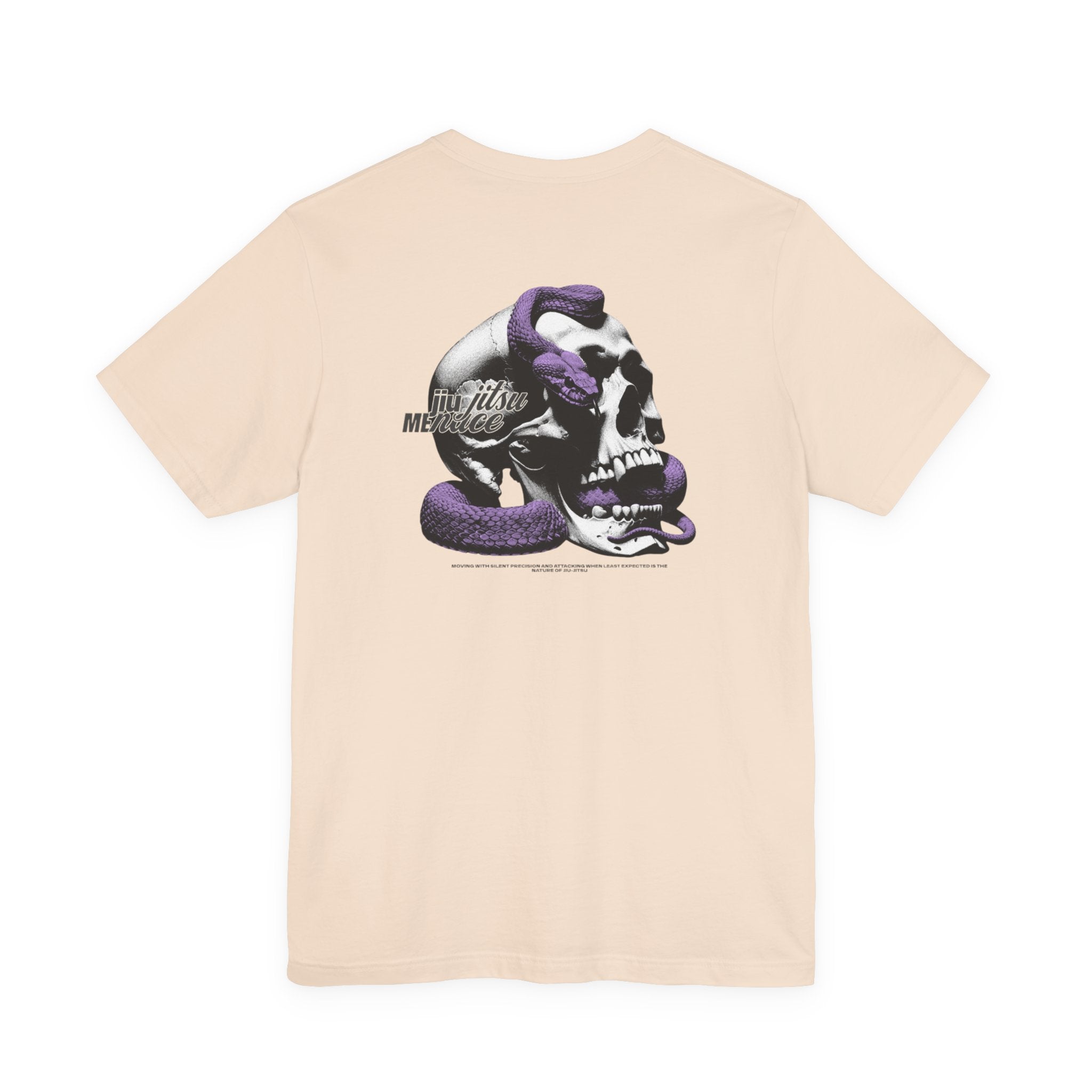 Skull & Purple Snake Graphic Tee — Vintage Gothic Skull T-Shirt