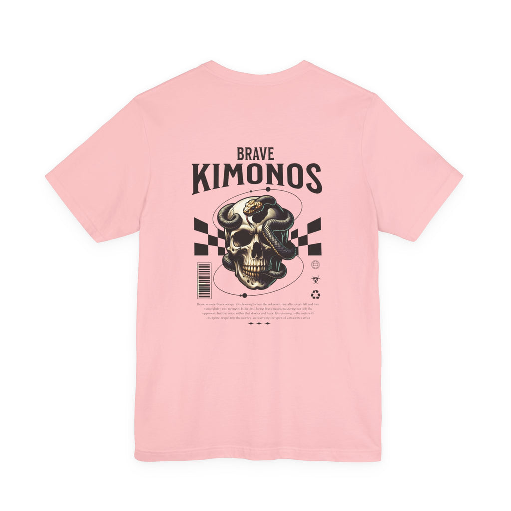 Skull Graphic Tee — Brave Kimonos Back Print Casual T-Shirt