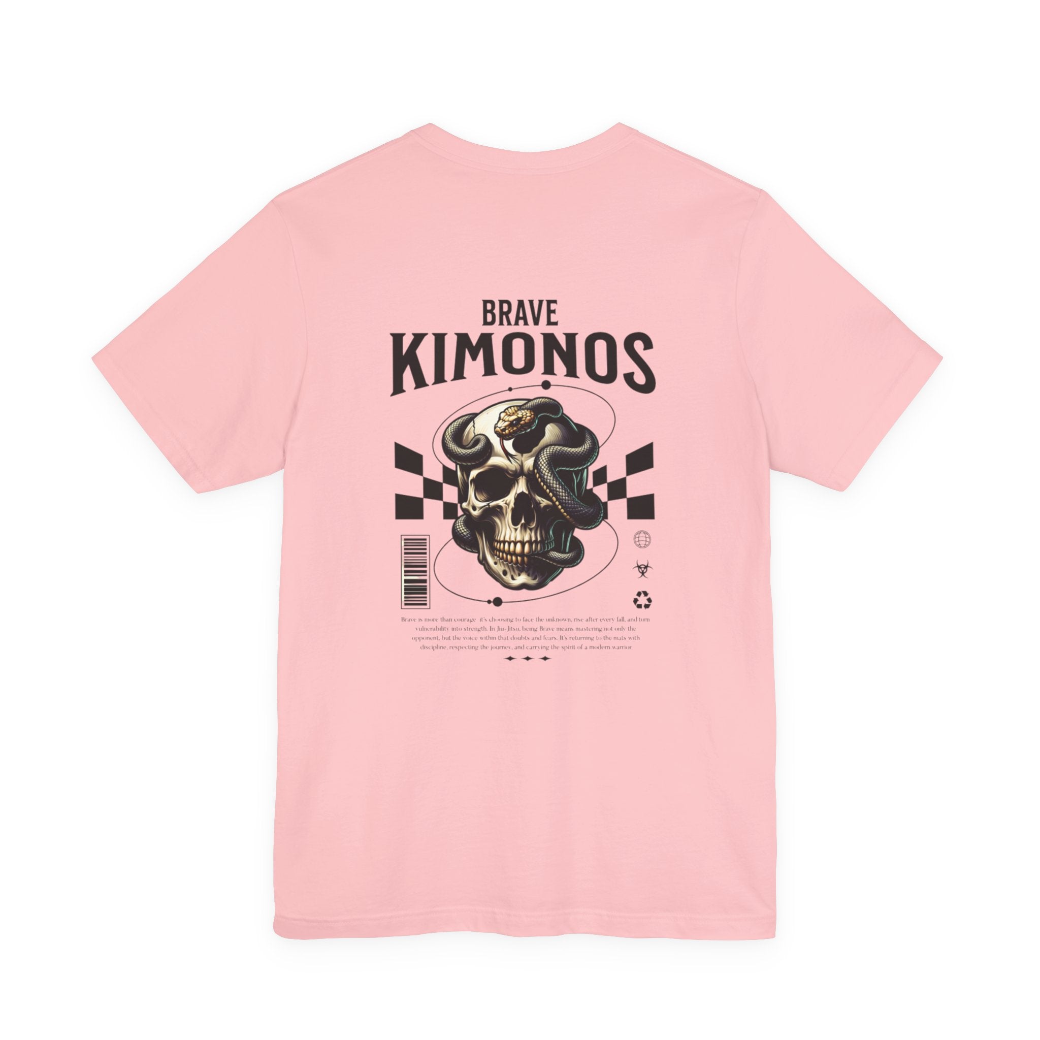 Skull Graphic Tee — Brave Kimonos Back Print Casual T-Shirt