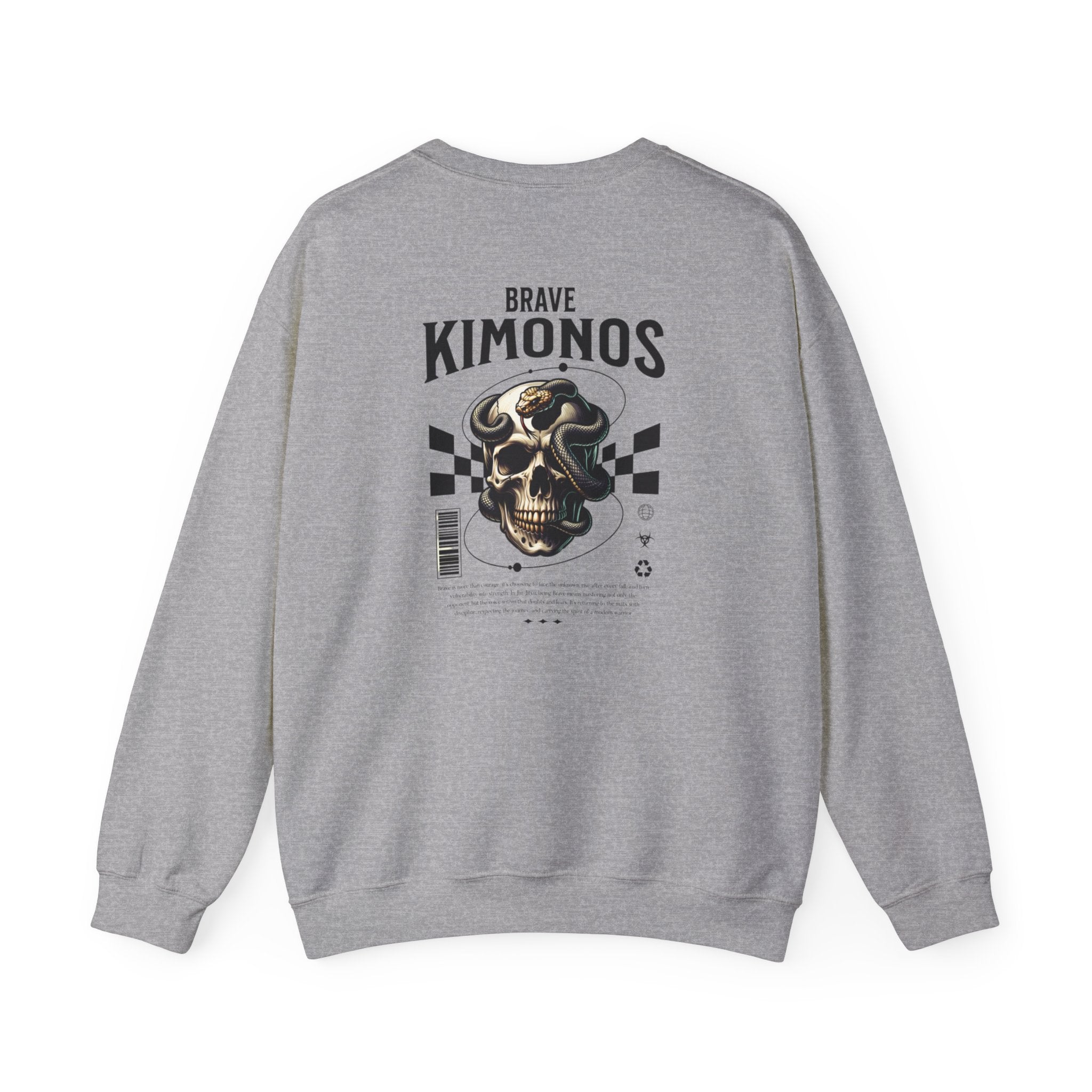 Brave Kimonos Skull Crewneck Sweatshirt – Vintage Racing Graphic