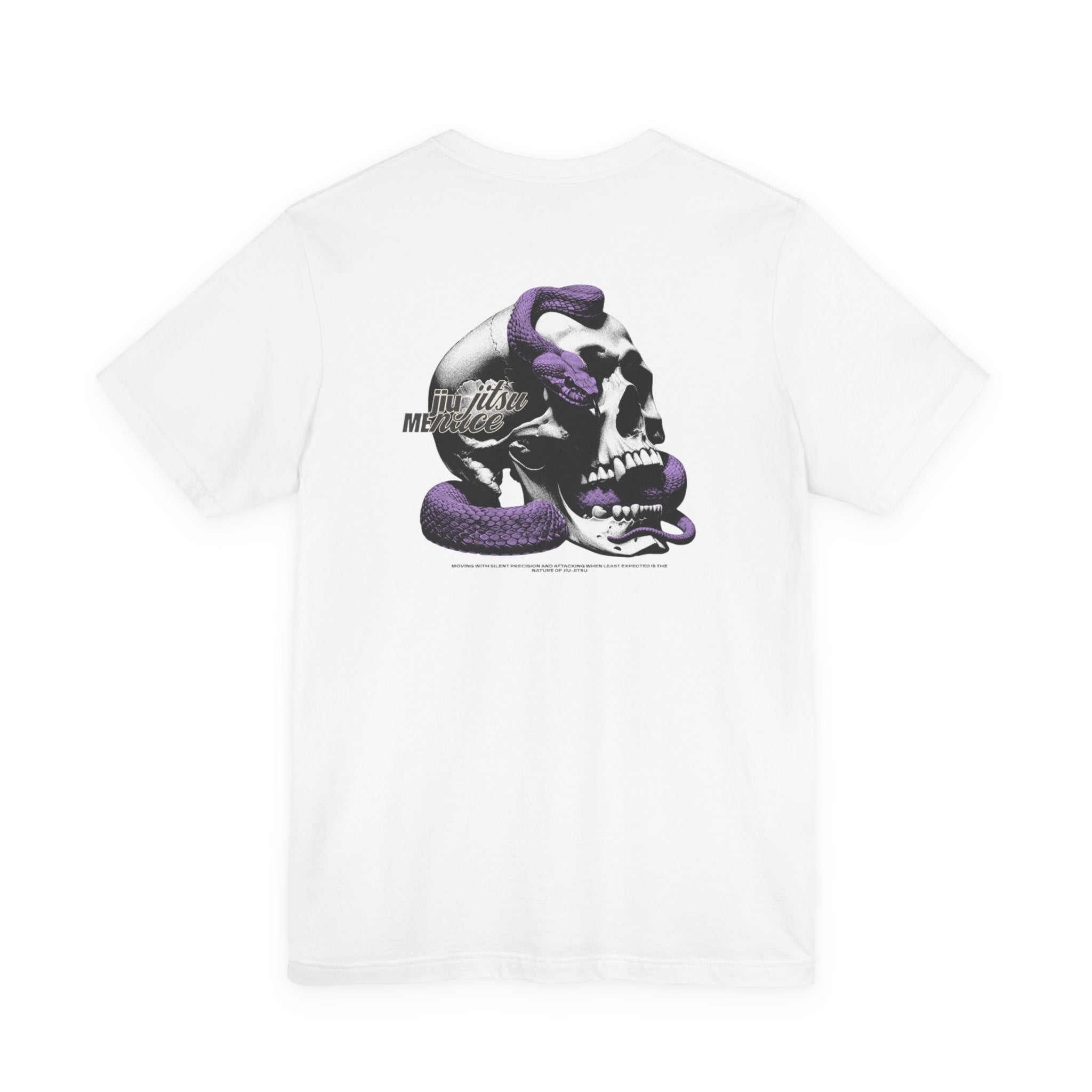 Skull & Purple Snake Graphic Tee — Vintage Gothic Skull T-Shirt