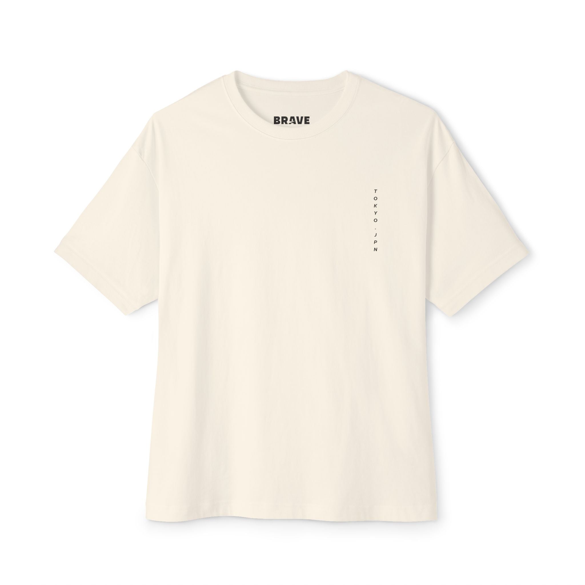 Tokyo Graphic Tee — "Brave Spirit" Oversized Boxy Shirt